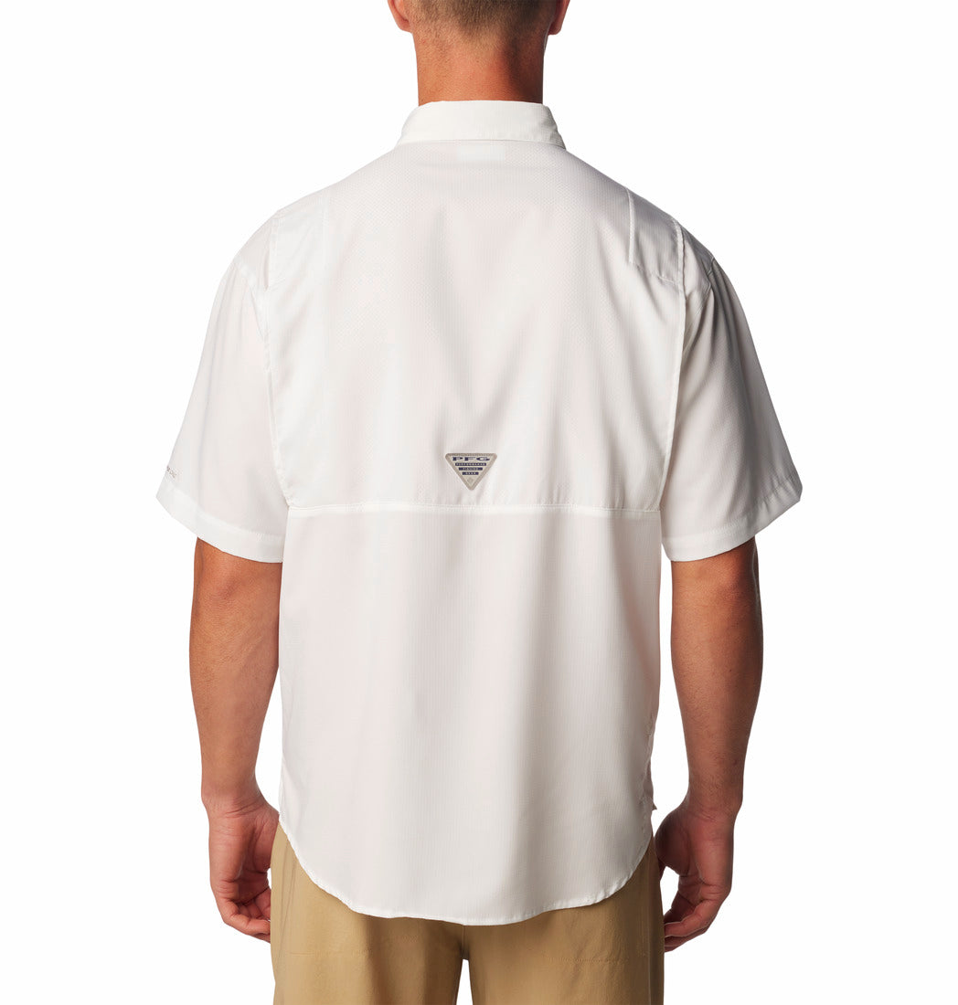 Chemise Columbia PFG Tamiami II Homme - Blanche - Manches Courtes - Taille L - Pêche