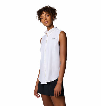 1547181-Tamiami™ Womens Sleeveless Shirt-COLUMBIA#color_white