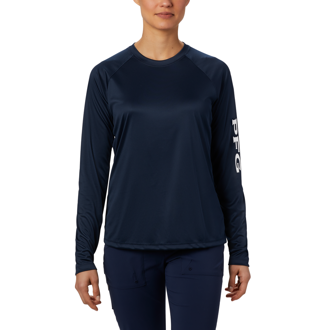 1577661-Tidal Tee™ II Long Sleeve-COLUMBIA#color_collegiate-navy-white-logo