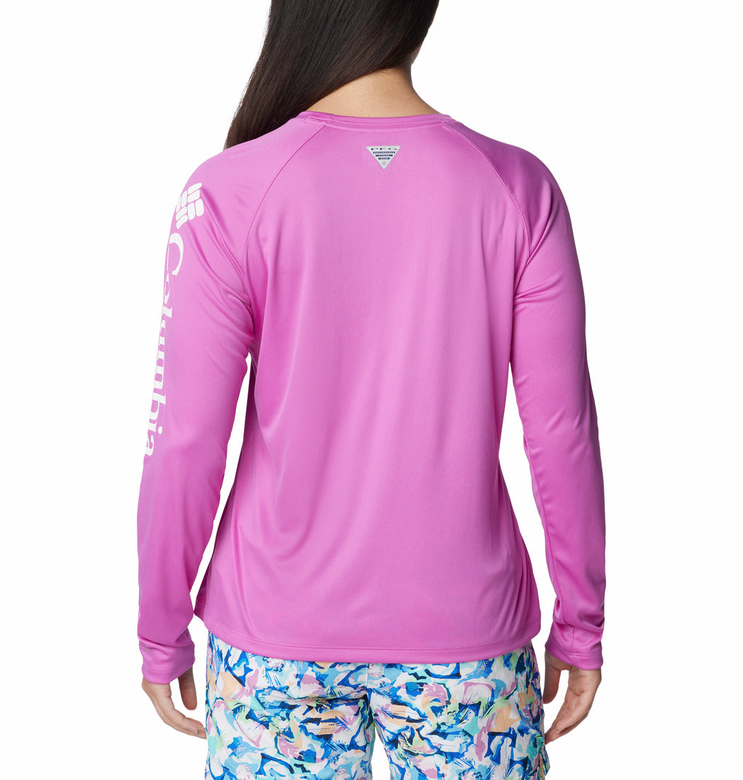 1577661-Tidal Tee™ II Long Sleeve-COLUMBIA#color_547-bright-lavender-white-logo