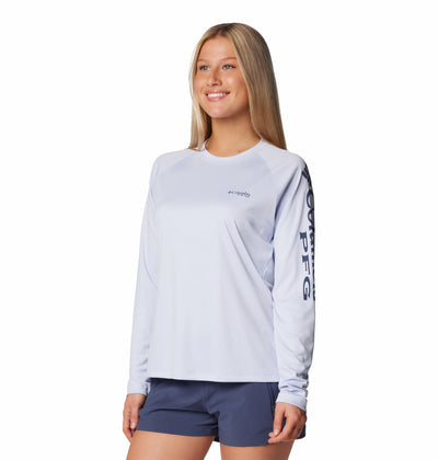 1577661-Tidal Tee™ II Long Sleeve-COLUMBIA#color_581-snowdrift-nocturnal-logo