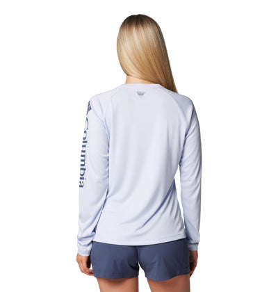 1577661-Tidal Tee™ II Long Sleeve-COLUMBIA#color_581-snowdrift-nocturnal-logo