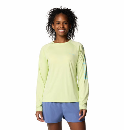 1577661-Tidal Tee™ II Long Sleeve-COLUMBIA#color_784-spring-yellow-gulf-stream-logo