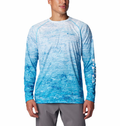 1709431-Super Terminal Tackle™ Long Sleeve Shirt-COLUMBIA#color_417-ocean-blue-digiscale-fade