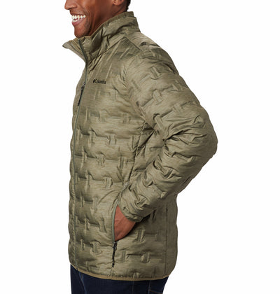 1875902-Delta Ridge™ Down Jacket-COLUMBIA#color_stone-green-heather-print