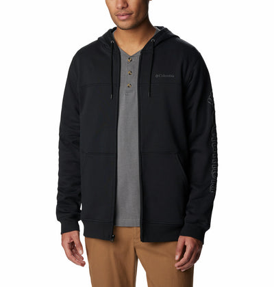 1889161-M Columbia™ Logo Fleece FZ-COLUMBIA#color_black-branded-shadow-sleeve-logo