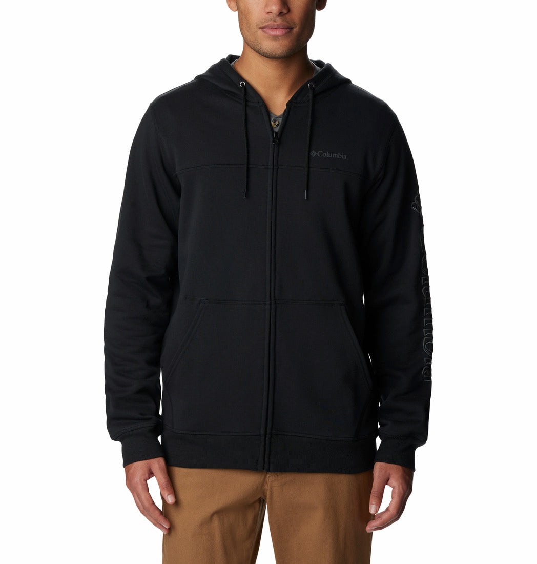 1889161-M Columbia™ Logo Fleece FZ-COLUMBIA#color_black-branded-shadow-sleeve-logo