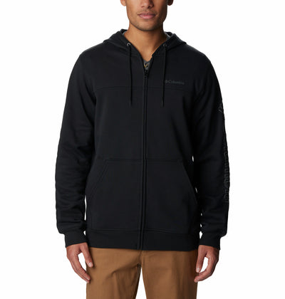 1889161-M Columbia™ Logo Fleece FZ-COLUMBIA#color_black-branded-shadow-sleeve-logo