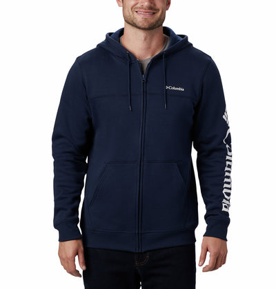 1889161-M Columbia™ Logo Fleece FZ-COLUMBIA#color_collegiate-navy-csc-sleeve-logo