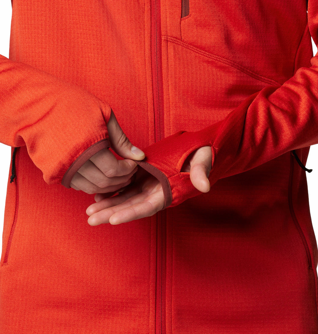 1952221-Park View™ Fleece Full Zip-COLUMBIA#color_698-sail-red-heather