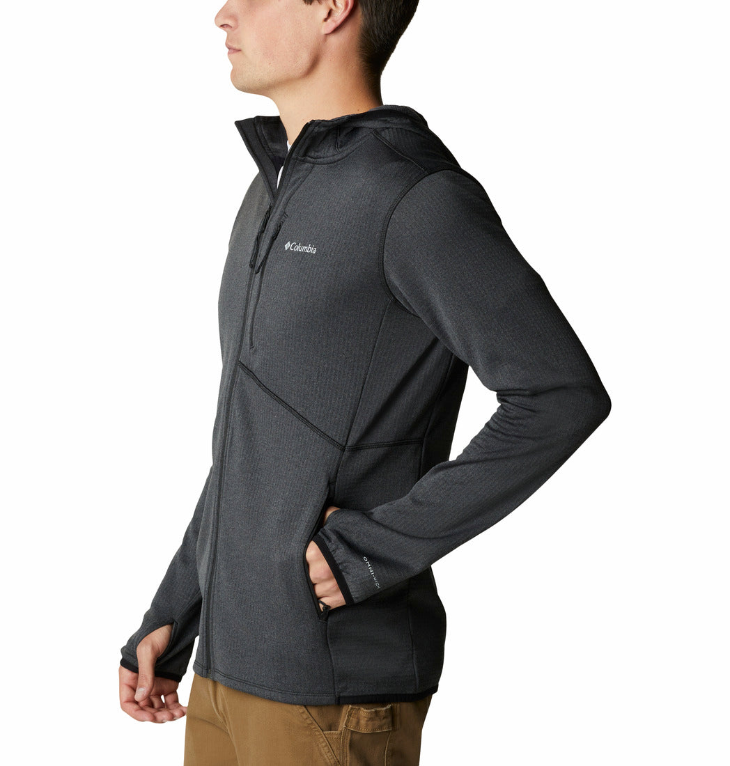 1954151-Park View™ Fleece Full Zip Hoodie-COLUMBIA#color_black-heather