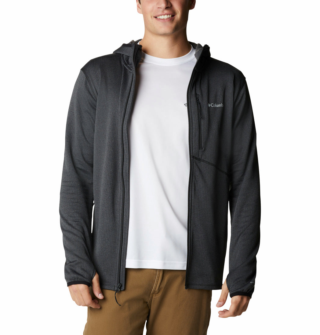 1954151-Park View™ Fleece Full Zip Hoodie-COLUMBIA#color_black-heather