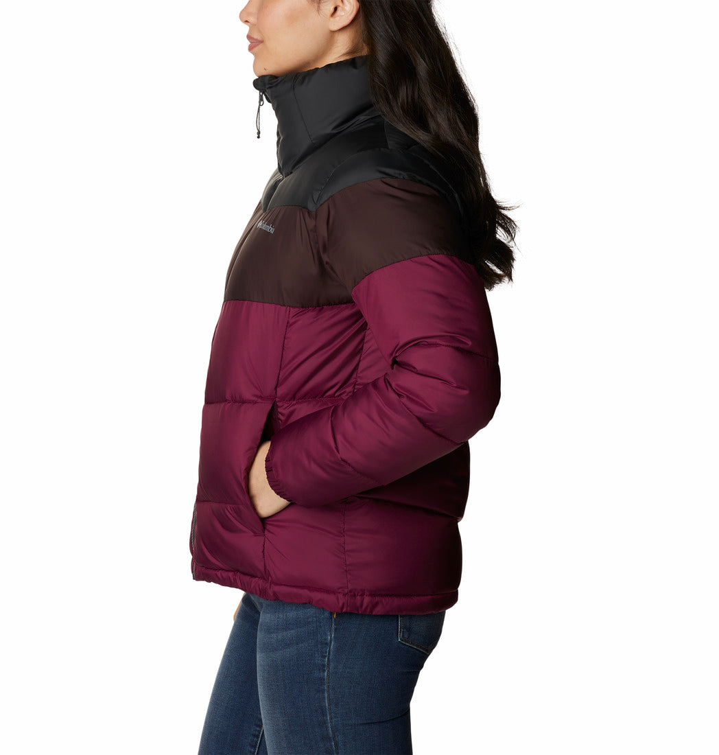 1955101-Puffect™ Color Blocked Jacket-COLUMBIA#color_marionberry-new-cinder-shark