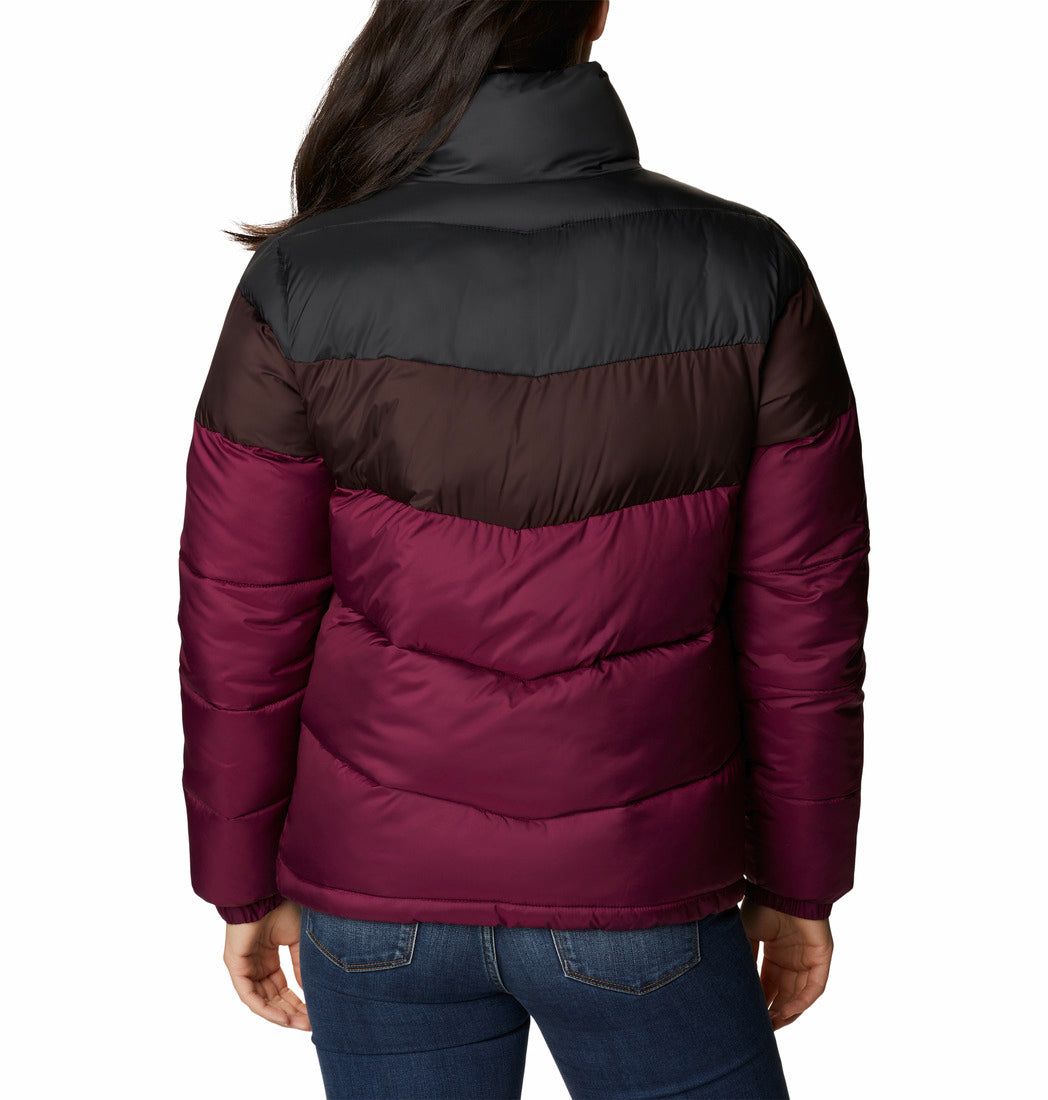 1955101-Puffect™ Color Blocked Jacket-COLUMBIA#color_marionberry-new-cinder-shark