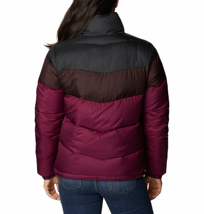 1955101-Puffect™ Color Blocked Jacket-COLUMBIA#color_marionberry-new-cinder-shark