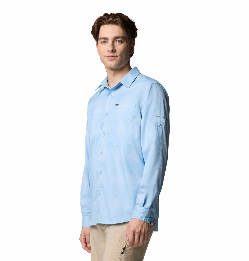 2012941-Silver Ridge™ Utility Lite Plaid LS-COLUMBIA#color_431-ripple-blue-large-blur-check