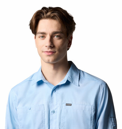 2012941-Silver Ridge™ Utility Lite Plaid LS-COLUMBIA#color_431-ripple-blue-large-blur-check