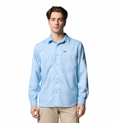 2012941-Silver Ridge™ Utility Lite Plaid LS-COLUMBIA#color_431-ripple-blue-large-blur-check