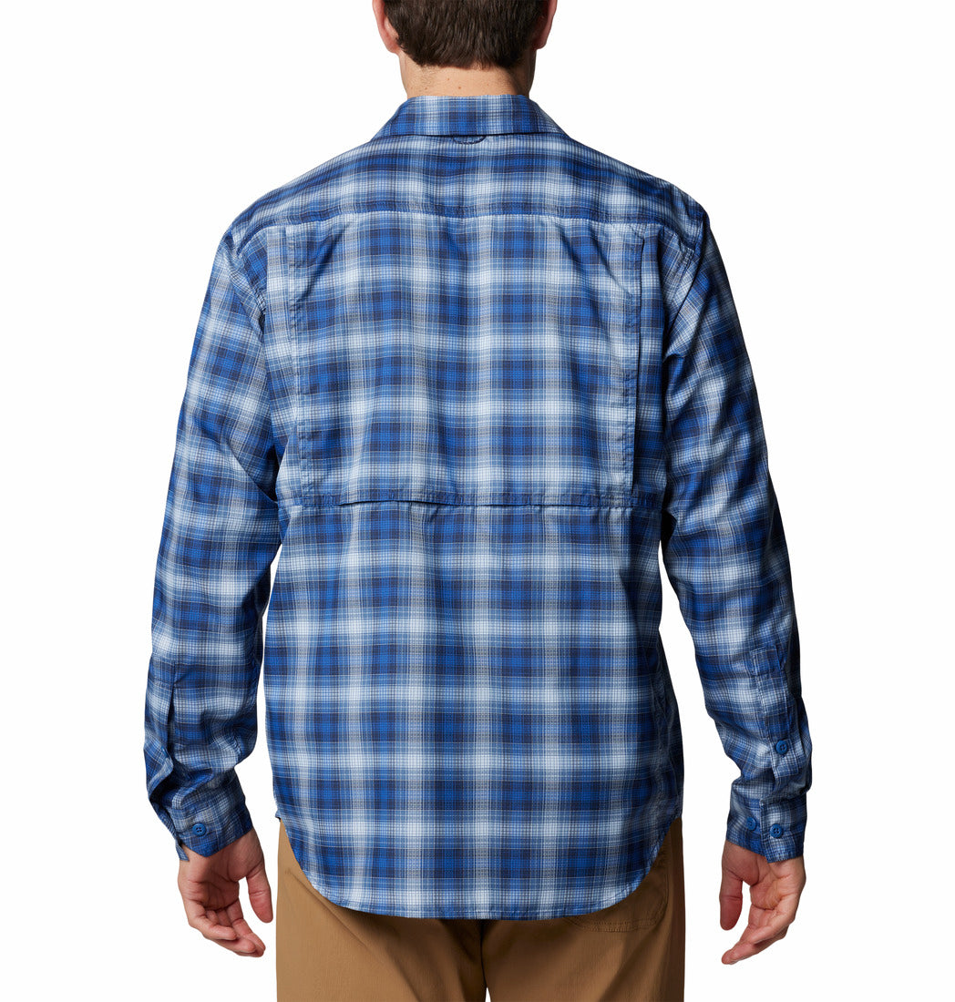 2012941-Silver Ridge™ Utility Lite Plaid LS-COLUMBIA#color_433-mountain-blue-ombre