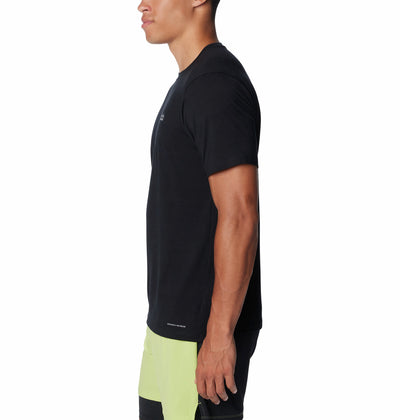 2031691-M Endless Trail™ Running Tech Tee-COLUMBIA#color_011-black-pale-blue-montrail-graphic