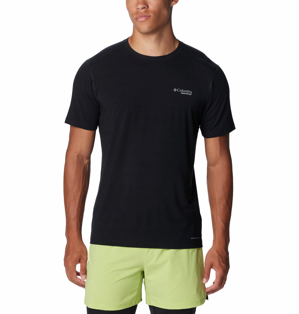 2031691-M Endless Trail™ Running Tech Tee-COLUMBIA#color_011-black-pale-blue-montrail-graphic