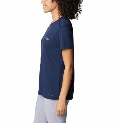 2031811-W Endless Trail™ Running Tech Tee-COLUMBIA#color_collegiate-navy
