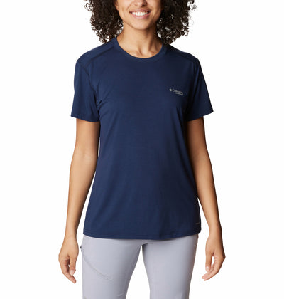 2031811-W Endless Trail™ Running Tech Tee-COLUMBIA#color_collegiate-navy