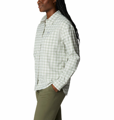 2033351-Silver Ridge Utility™ Patterned LS Shirt-COLUMBIA#color_white-peak-plaid